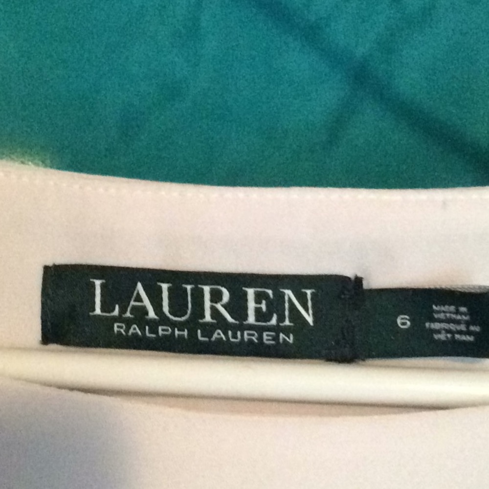 Ralph Lauren Dress size 6 black and ivory.     B35 - Picture 2 of 4